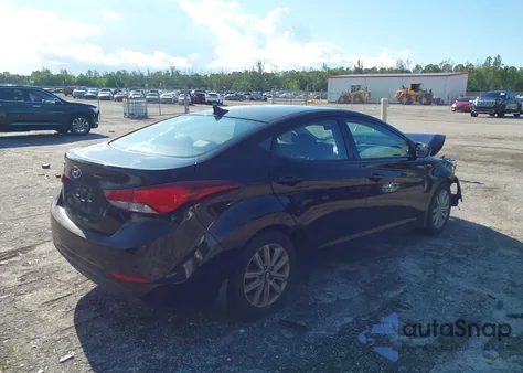 2015 Hyundai Elantra Se from USA, damaged, VIN KMHDH4AE7FU383914